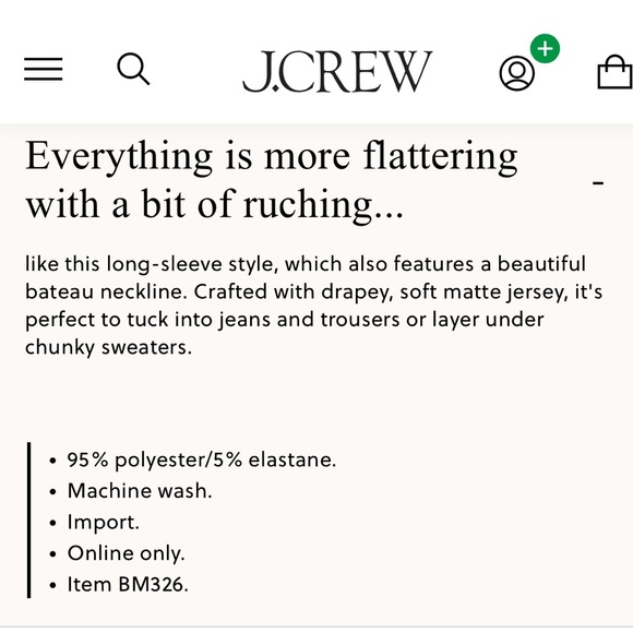 NWT J. Crew Ruched Black Matte Jersey Knit Top - XS - Picture 10 of 14